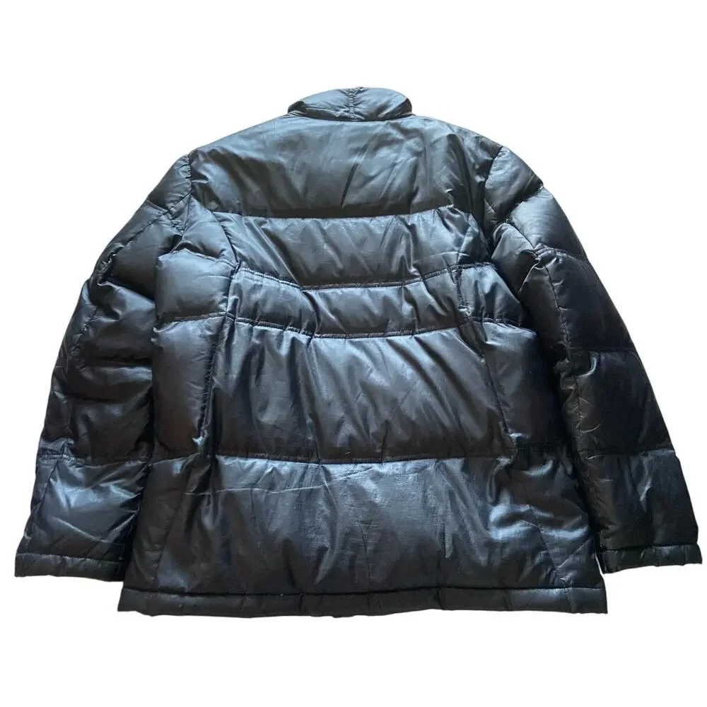 T Tech By Tumi‎ Feather Down Puffer Jacket Coat Zip Up Outdoor Black Mens Medium